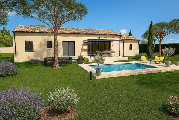 Maison Secteur Châteauneuf 91 m² - 3ch - sur terrain de 425 m²