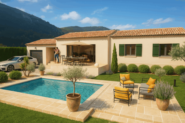 Maison Camaret-sur-Aigues 100 m² - 3ch+ 1 Bureau - sur terrain de 650 m²
