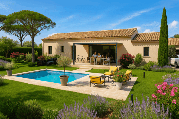 Maison 89 m² - 3 ch - sur un terrain de 455 m²
