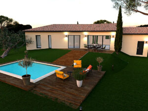 Maison à de plain pied BEDOIN (84) 4 chambres sur un terrain de 725m²
