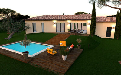 Maison à de plain pied BEDOIN (84) 4 chambres sur un terrain de 725m²