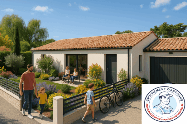 Maison Bourg Saint Andéol 89m²- 3ch- sur terrain 451 m²