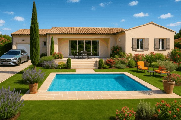 Maison Donzère 90 m² - 3ch - sur terrain de 690 m²