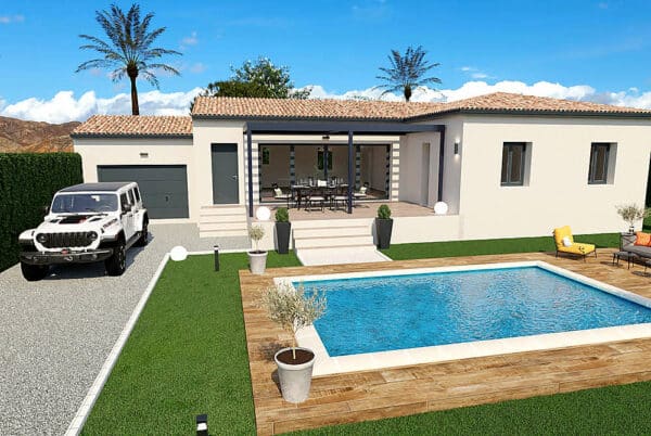 Maison Grillon 90 m² - 3 ch - sur un terrain de 506 m²