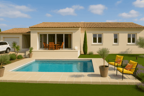 Maison Mondragon 104 m² - 4ch - sur terrain de 1115 m²