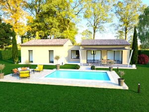 Maison Saint Restitut 100m²- 3ch- sur terrain 2 000 m²