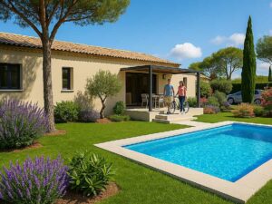 Maison Saint-Victor-la-Coste 89 m² - 3ch - sur terrain de 419 m²