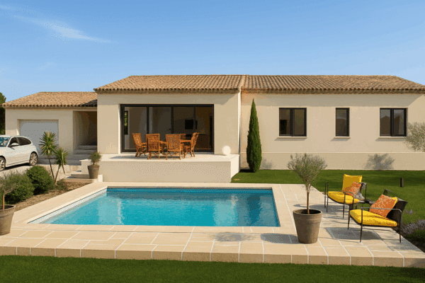 Maison Sérignan-du-Comtat 104 m² - 4ch - sur terrain de 450 m²