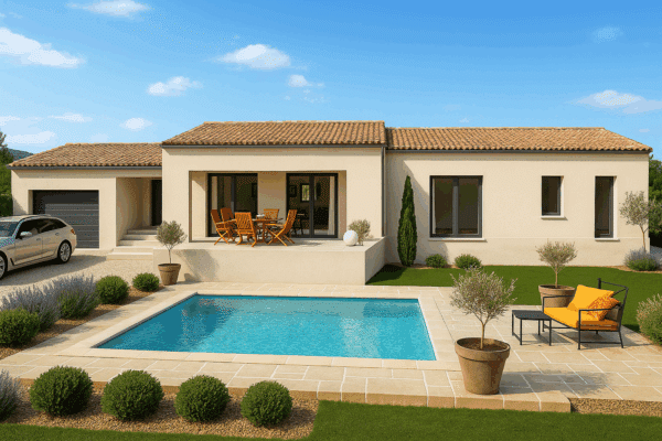 Maison Sérignan-du-Comtat 104 m² - 4ch - sur terrain de 450 m² – Image 2