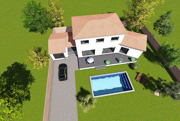 Maison à étage Violès 120m² - 4 ch - sur un terrain de 1178 m². – Image 2