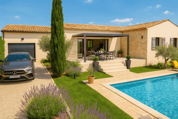 Maison Estezargues 85m² - 3ch + Garage - sur terrain de 450 m²