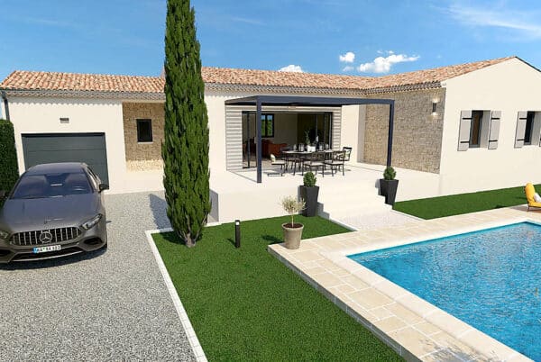 Maison Estezargues 85m² - 3ch + Garage - sur terrain de 450 m² – Image 4