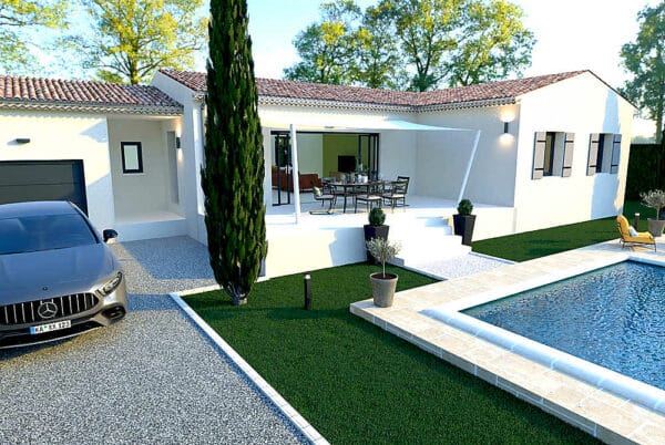 Maison Estezargues 85m² - 3ch + Garage - sur terrain de 450 m² – Image 3