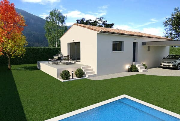 Maison Les Granges Gontardes 85 m² - 3ch - sur terrain de 400 m² (2)