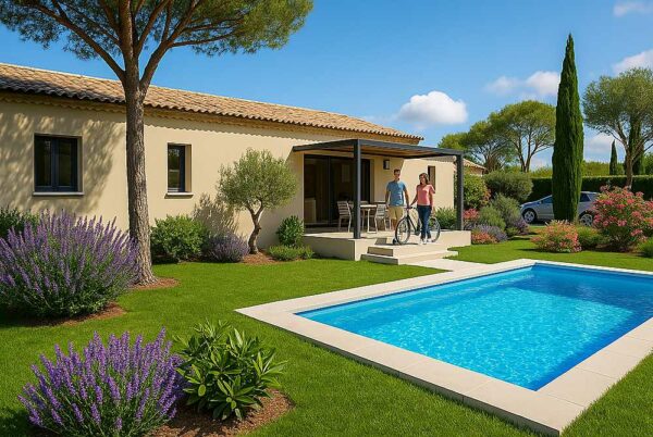 Maison Villeneuve de Berg 93m² - 3ch - sur terrain de 900m² (1)