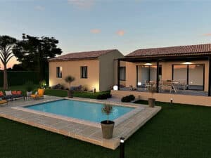Maison PP Tulette 3ch.  sur terrain 900m² Viabilisé