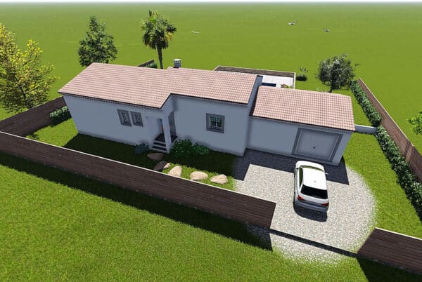 Maison PP Cheval-Blanc 3ch.  sur terrain 480m² Viabilisé – Image 2