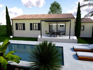 Maison PP 3 ch. à  Vacqueyras sur terrain de 400m²