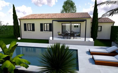 Maison PP 3 ch. à  Vacqueyras sur terrain de 400m²