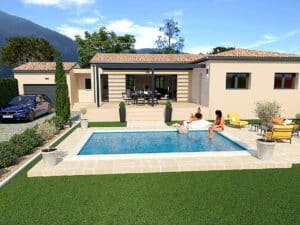 Maison de plain pied 3chambres et garage sur top Terrain de 500m² à Maillane