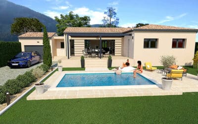 Maison de plain pied 3chambres et garage sur top Terrain de 500m² à Maillane