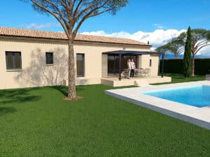 Les Paluds de Noves Maison de plain pied 3 chambres sur terrain de 500m²